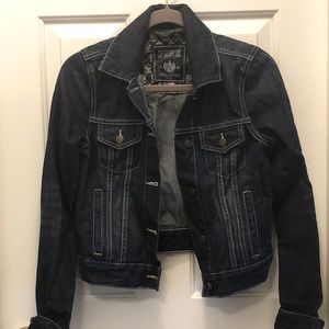 PINK Victoria’s Secret — Medium Cotton Dark Denim Jacket
